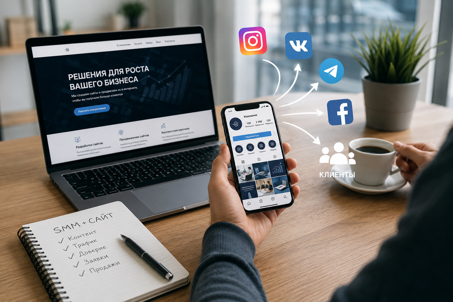 Как SMM помогает сайту получать больше клиентов