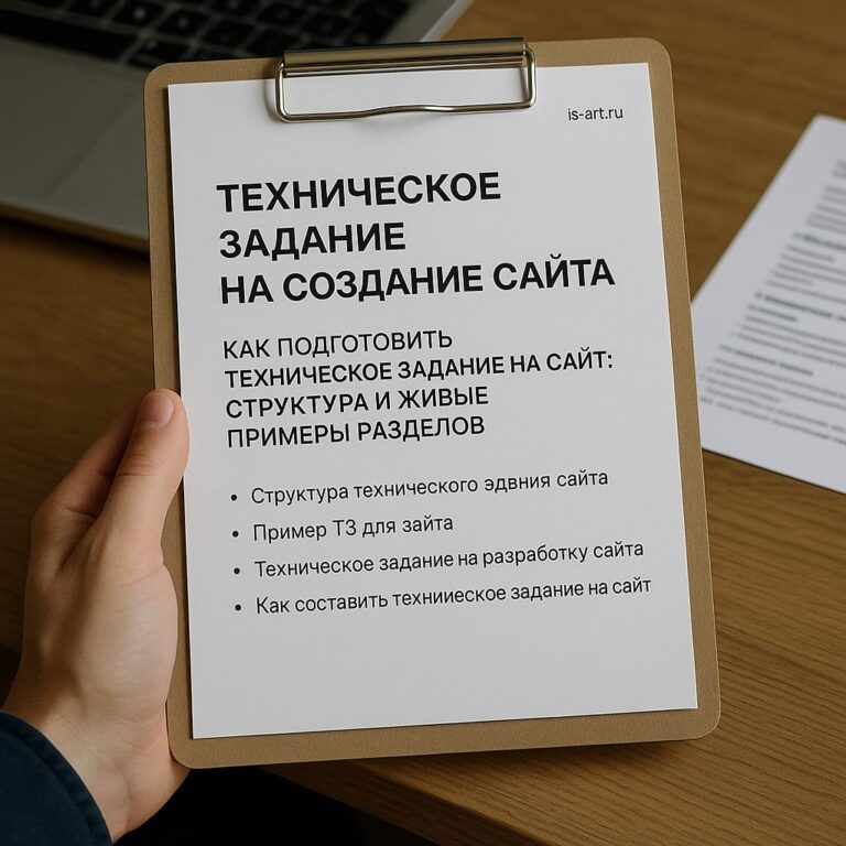 Как подготовить техническое задание на сайт: структура и живые примеры разделов - обложка