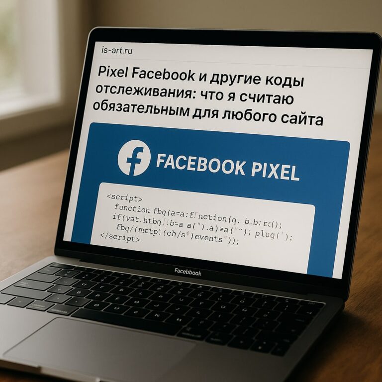 Pixel Facebook и другие коды отслеживания: что я считаю обязательным для любого сайта - обложка