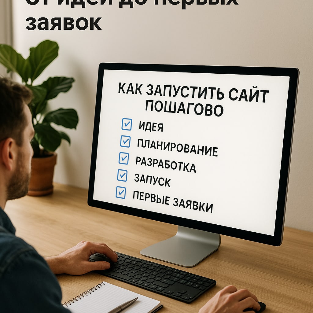 Пошаговый план запуска сайта: от идеи до первых заявок
