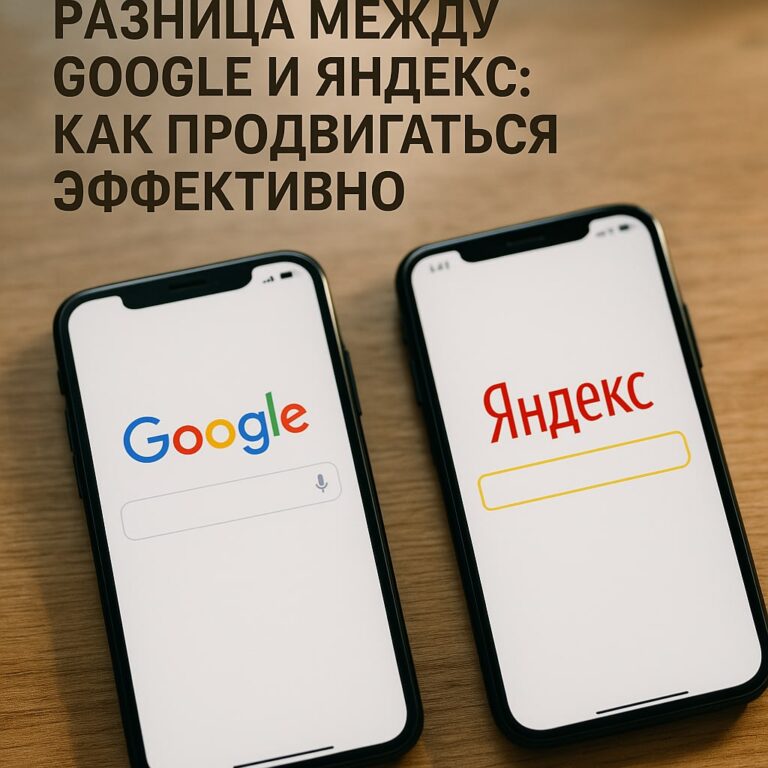 Разница между Google и Яндекс: как продвигаться эффективно - обложка