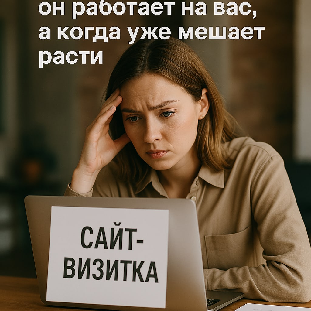 Сайт‑визитка: когда он работает на вас, а когда уже мешает расти