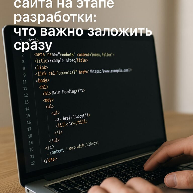 SEO‑оптимизация сайта на этапе разработки: что важно заложить сразу - обложка
