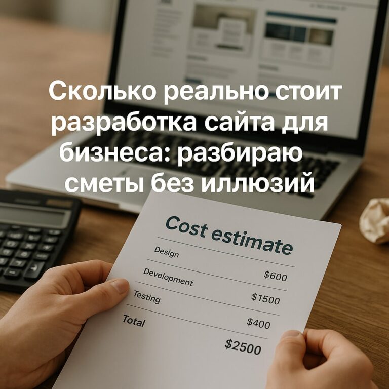 Сколько реально стоит разработка сайта для бизнеса: разбираю сметы без иллюзий - обложка