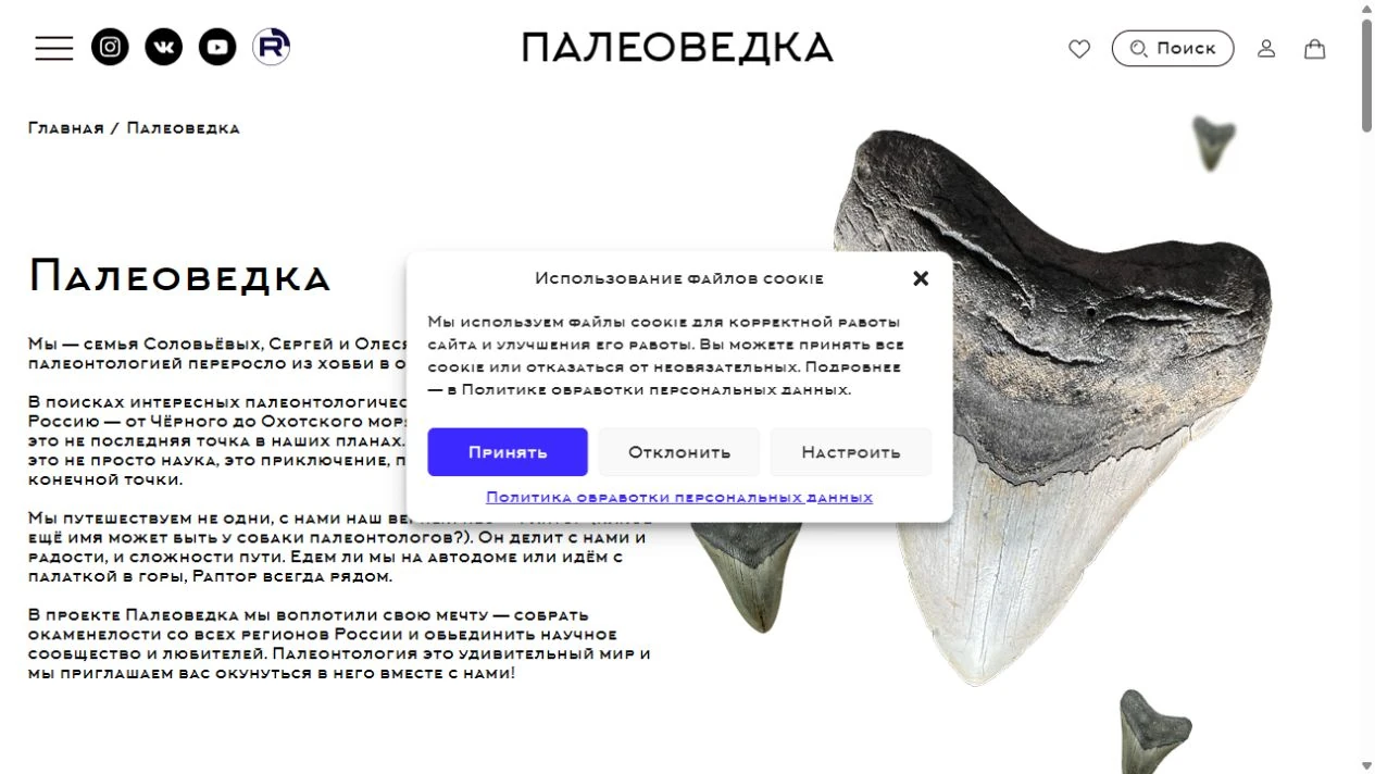 Палеоведка — о проекте